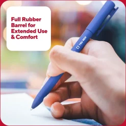 TRU RED™ Quick Dry Gel Pens, Fine Point, 0.5mm, Blue, Dozen (TR54472)