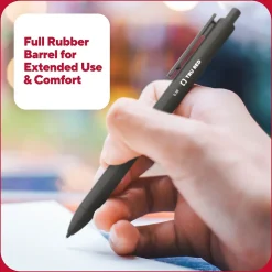 TRU RED™ Retractable Quick Dry Gel Pen, Extra Fine Point, 0.38mm, Black, 5/Pack (TR56951)