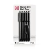 TRU RED™ Retractable Quick Dry Gel Pen, Medium Point, 1.0mm, Black, 5/Pack (TR56952)