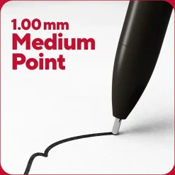 TRU RED™ Retractable Quick Dry Gel Pen, Medium Point, 1.0mm, Black, 5/Pack (TR56952)