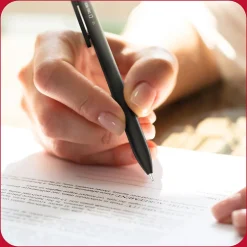 TRU RED™ Retractable Quick Dry Gel Pen, Medium Point, 1.0mm, Black, 5/Pack (TR56952)