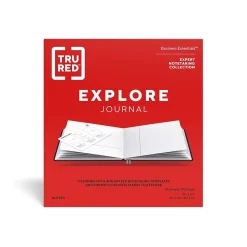 TRU RED™ Square Explore Journal, Dotted, Gray (TR58433-CC)