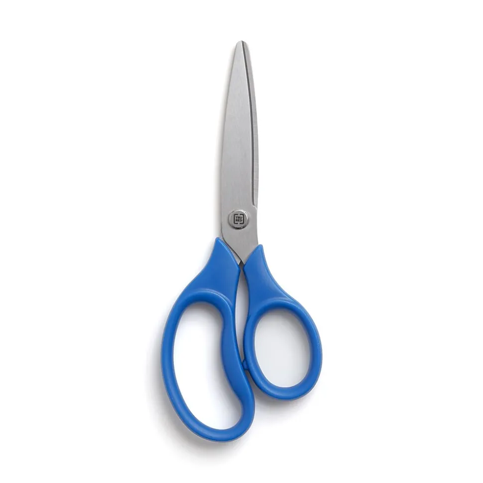 TRU RED™ Student 7" Stainless Steel Scissors, Straight Handle, Right & Left Handed, Assorted Colors (TR55048)