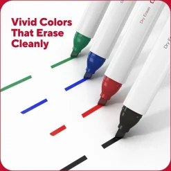 TRU RED™ Tank Dry Erase Markers, Chisel Tip, Black, 12/Pack (TR61440-CC)