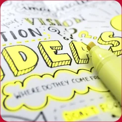 TRU RED™ Tank Highlighter with Grip, Chisel Tip, Yellow, 5/Pack (TR54577)