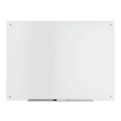 TRU RED™ Tempered Glass Dry Erase Board, Frosted, 4' x 3' (TR61199)