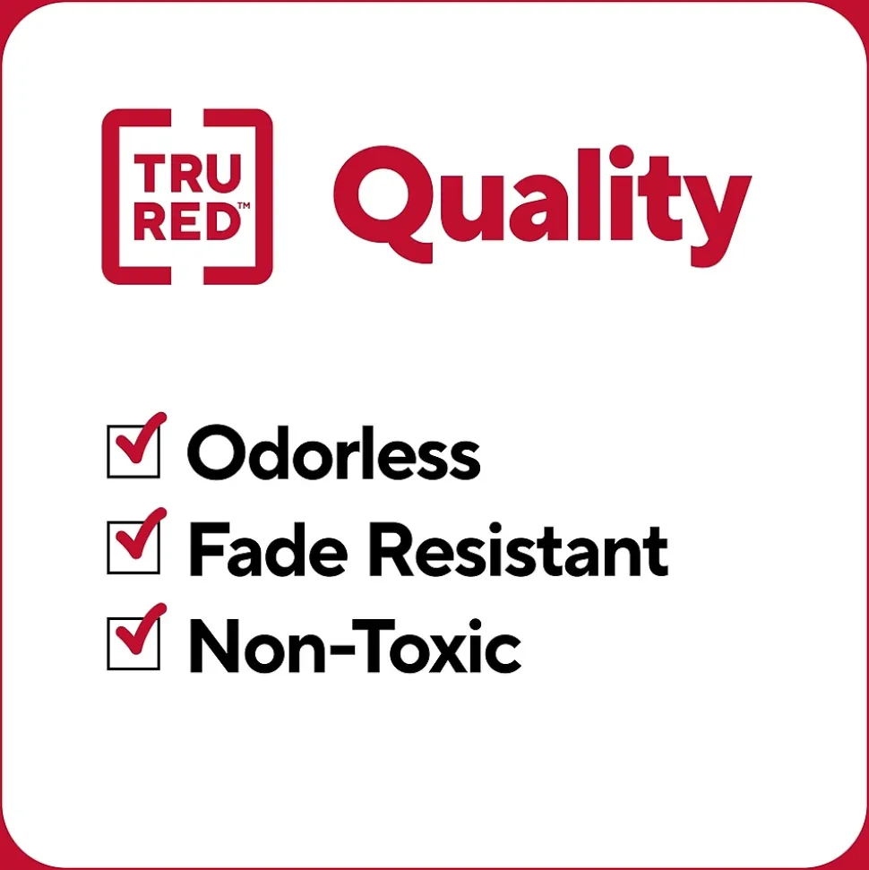 TRU RED™ Twin Tip Highlighters, Chisel Tip, Assorted Colors, 3/Pack (TR57834)