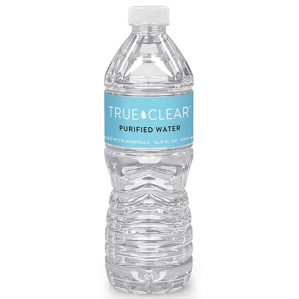 True Clear Purified Water, 16.9 fl oz, 24 Bottles/Case, 84 Cases/Pallet (TC54594PL)