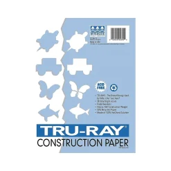 Tru-Ray 12" x 18" Construction Paper, White, 50 Sheets (P103058)