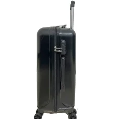 TUCCI FORTE Banda 3-Piece Hardside Spinner Carry-On Luggage Set, TSA Checkpoint Friendly (F0001-03PC-BLK)