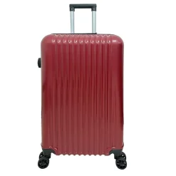 TUCCI FORTE Banda 3-Piece Hardside Spinner Luggage Set, TSA Checkpoint Friendly, Red (F0002-03PC-RED)