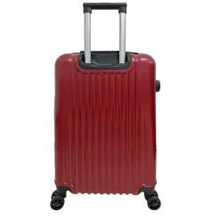 TUCCI FORTE Banda 3-Piece Hardside Spinner Luggage Set, TSA Checkpoint Friendly, Red (F0002-03PC-RED)