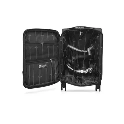TUCCI Hardside Carry-On Suitcase, 4-Wheeled Spinner, TSA Checkpoint Friendly, Charcoal (T0473-20in-CHL)