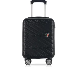 TUCCI Hardside Carry-On Suitcase, 4-Wheeled Spinner, TSA Checkpoint Friendly (T0476-17in-BLK)