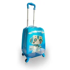 TUCCI Hardside Carry-On Suitcase, 4-Wheeled Spinner, TSA Checkpoint Friendly (T0497-RoboKid)