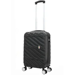 TUCCI Hardside Spinner Carry-On Luggage Set, TSA Checkpoint Friendly (T0533-04PC-BLK)