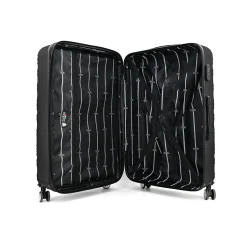 TUCCI Hardside Spinner Carry-On Luggage Set, TSA Checkpoint Friendly (T0533-04PC-BLK)