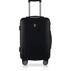 TUCCI Hardside Spinner Carry-On Luggage Set, TSA Checkpoint Friendly (T0280-03PC-BLK)