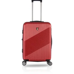 TUCCI Hardside Spinner Carry-On Luggage Set, TSA Checkpoint Friendly, Burgundy (T0269-03PC-BGDY)