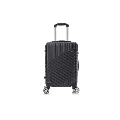 TUCCI Hardside Spinner Carry-On Luggage Set, TSA Checkpoint Friendly (S0567-03PC-BLK)