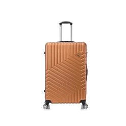 TUCCI Hardside Spinner Carry-On Luggage Set, TSA Checkpoint Friendly, Bronze Gold (S0567-03PC-BRGL)
