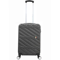 TUCCI Hardside Spinner Carry-On Luggage Set, TSA Checkpoint Friendly, Charcoal (T0533-04PC-CHL)