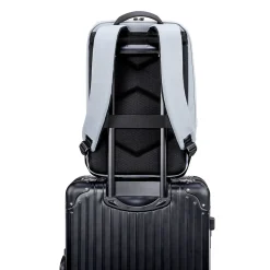 Tucci Laptop Backpack, Medium, Blue (T0598)