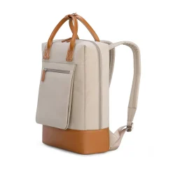 TUCCI Laptop Backpack, Medium, Khaki (T0637)