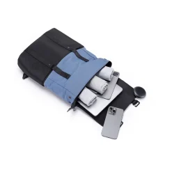 Tucci Laptop Backpack, Medium, Black (T0638)