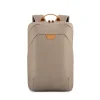 Tucci Laptop Backpack, Medium, Beige (T0587)