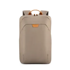 Tucci Laptop Backpack, Medium, Beige (T0587)