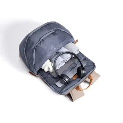 Tucci Laptop Backpack, Medium, Beige (T0587)