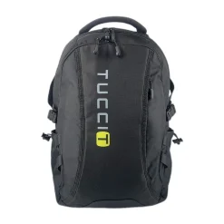 Tucci Laptop Backpack, Medium, Black (T0570)
