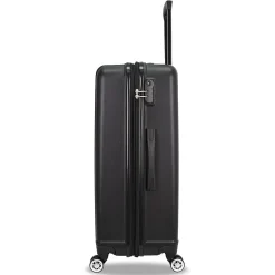 TUCCI 2-Piece Hardside Spinner Luggage Set, TSA Checkpoint Friendly, Black (S0536-02PC-BLK)