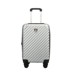 TUCCI 2-Piece Hardside Spinner Carry-On Luggage Set, TSA Checkpoint Friendly (T0293-02PC-SLV)