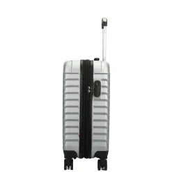TUCCI 2-Piece Hardside Spinner Carry-On Luggage Set, TSA Checkpoint Friendly (T0293-02PC-SLV)