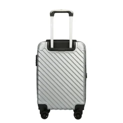 TUCCI 2-Piece Hardside Spinner Carry-On Luggage Set, TSA Checkpoint Friendly (T0293-02PC-SLV)