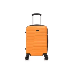 TUCCI 3-Piece Hardside Spinner Carry-On Luggage Set, TSA Checkpoint Friendly, Burnt Orange (S0568-03PC-BRTO)