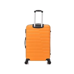 TUCCI 3-Piece Hardside Spinner Carry-On Luggage Set, TSA Checkpoint Friendly, Burnt Orange (S0568-03PC-BRTO)