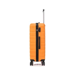 TUCCI 3-Piece Hardside Spinner Carry-On Luggage Set, TSA Checkpoint Friendly, Burnt Orange (S0568-03PC-BRTO)