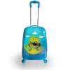 TUCCI RexDino Hardside Carry-On Suitcase, 4-Wheeled Spinner, TSA Checkpoint Friendly, Blue (T0496-RexDino)