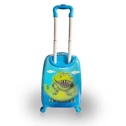 TUCCI RexDino Hardside Carry-On Suitcase, 4-Wheeled Spinner, TSA Checkpoint Friendly, Blue (T0496-RexDino)