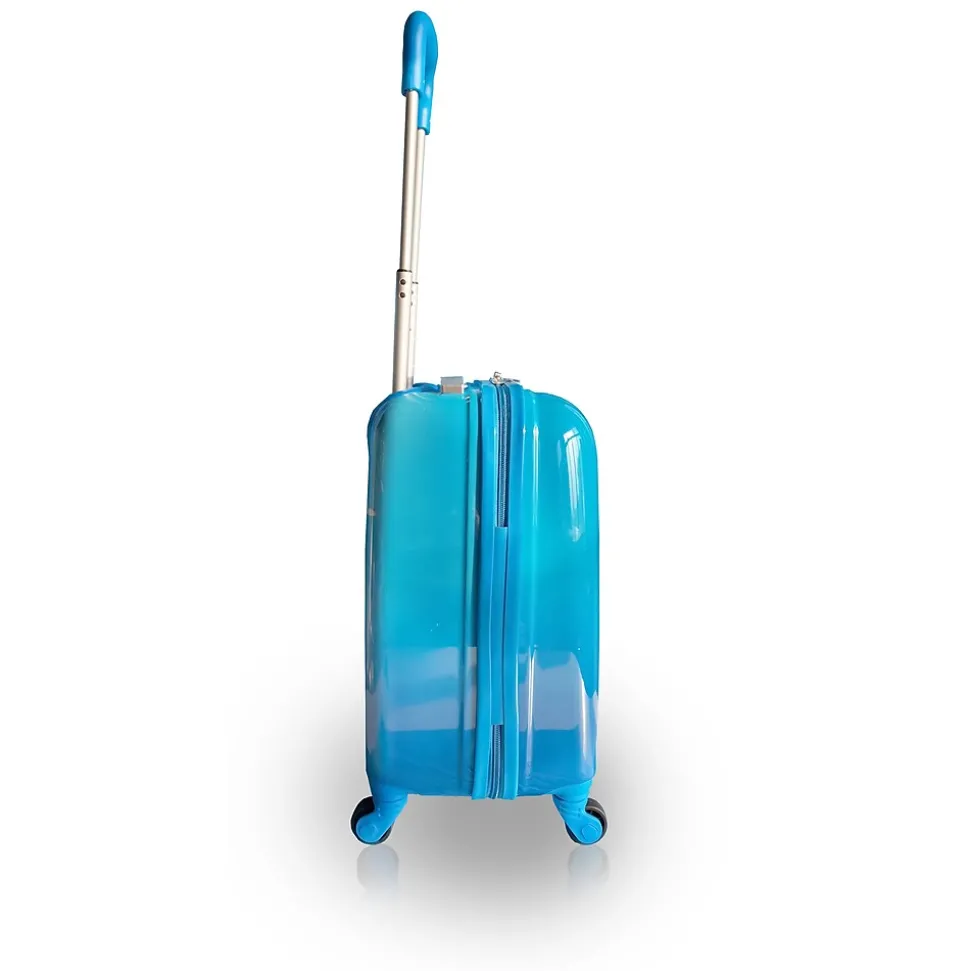 TUCCI RexDino Hardside Carry-On Suitcase, 4-Wheeled Spinner, TSA Checkpoint Friendly, Blue (T0496-RexDino)
