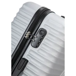 TUCCI VOYAGE Vertice Hardside Spinner Luggage Set, TSA Checkpoint Friendly, Silver (V0001-02PC-SLV)