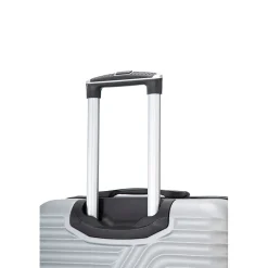 TUCCI VOYAGE Vertice Hardside Spinner Luggage Set, TSA Checkpoint Friendly, Silver (V0001-02PC-SLV)