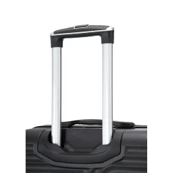 TUCCI VOYAGE Vertice 2-Piece Hardside Spinner Luggage Set, TSA Checkpoint Friendly, Black (V0001-02PC-BLK)