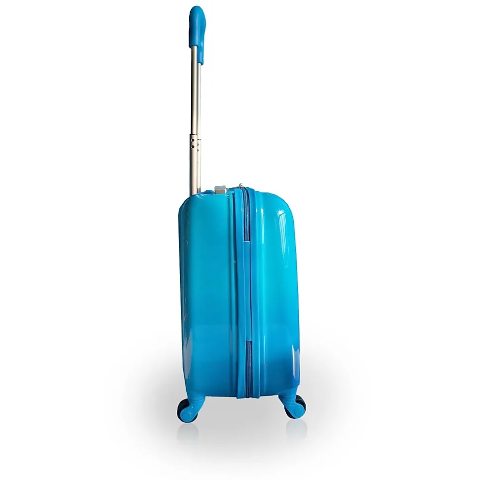 TUCCI Zooland Hardside Carry-On Suitcase, 4-Wheeled Spinner, TSA Checkpoint Friendly, Blue (T0498-Zooland)