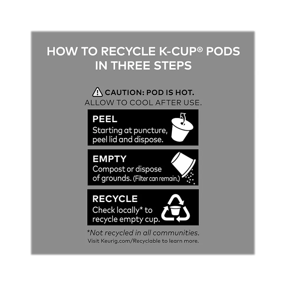 Tully's Breakfast Blend Extra Bold Coffee, Keurig K-Cup Pod, Light Roast, 96/Carton (192719CT)