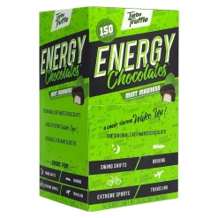Turbo Truffles Energy Chocolate Truffles Mint Madness, 50/Pack (220-00987)