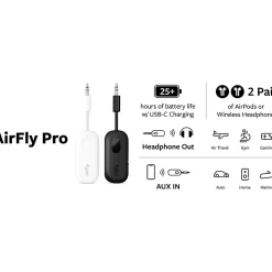 Twelve South AirFly Pro Wireless Bluetooth Transmitter, 3.5mm (12-1911)